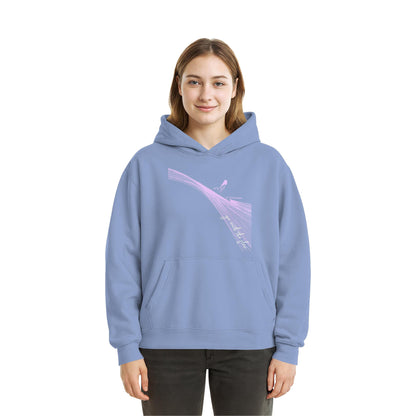 Surfgirl-go withe flow - Fluffy Boxcut Hoodie
