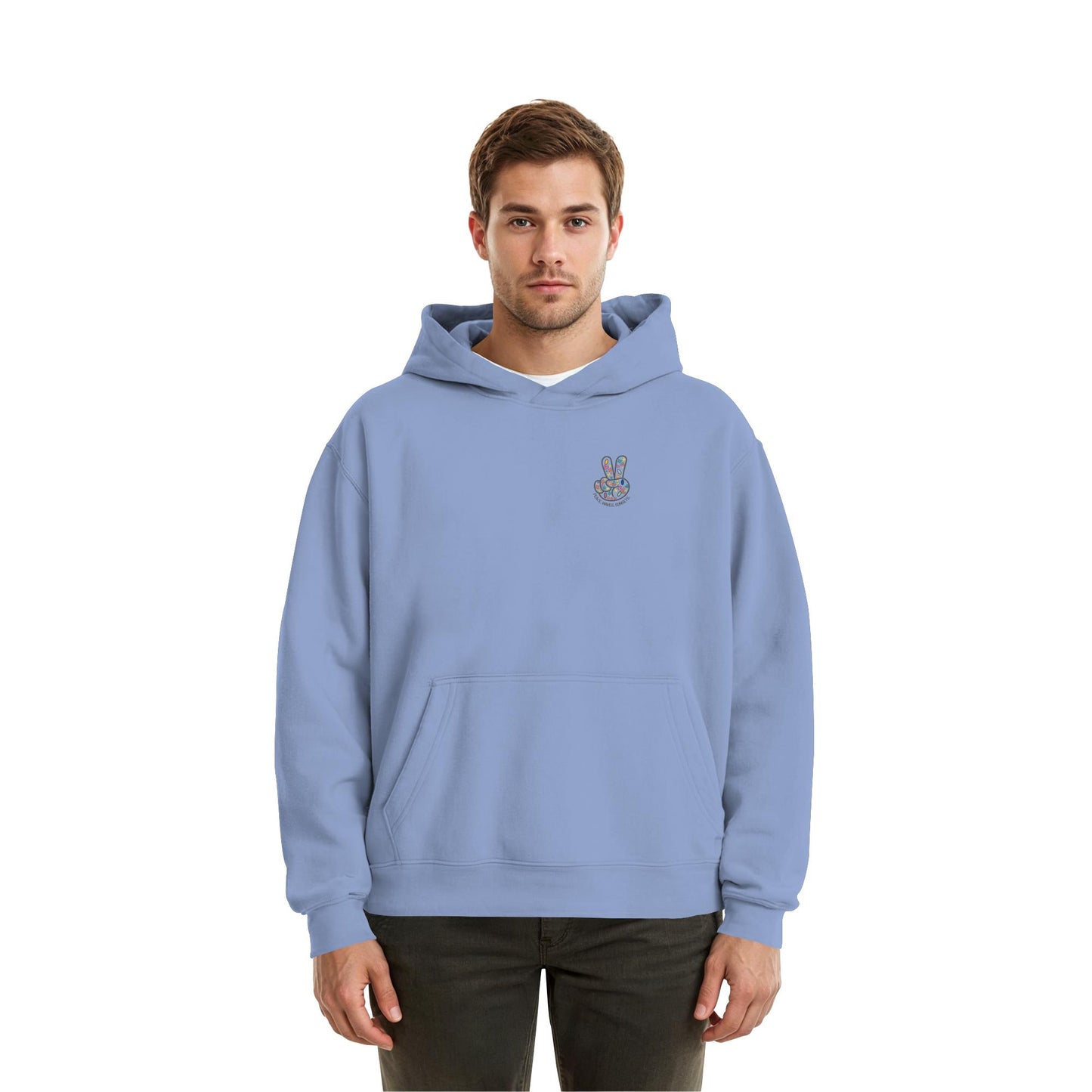 Peace. Waves. Sunsets. - Fluffy Boxcut Hoodie