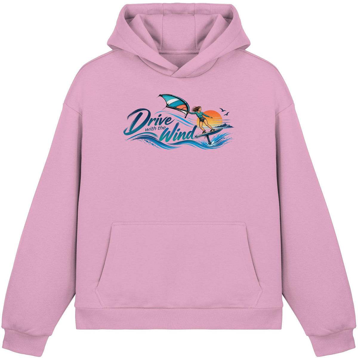 Wing-Drive With The Wind Kopie - Fluffy Boxcut Hoodie