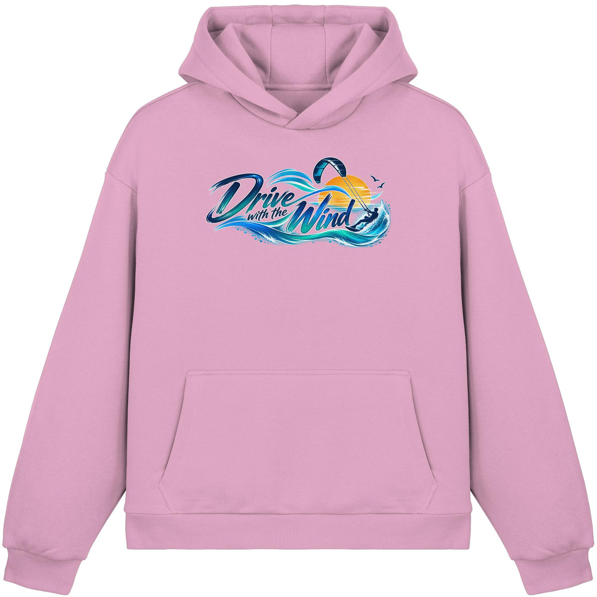 Kite-Drive With The Wind - Fluffy Boxcut Hoodie