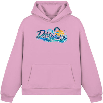 Kite-Drive With The Wind - Fluffy Boxcut Hoodie
