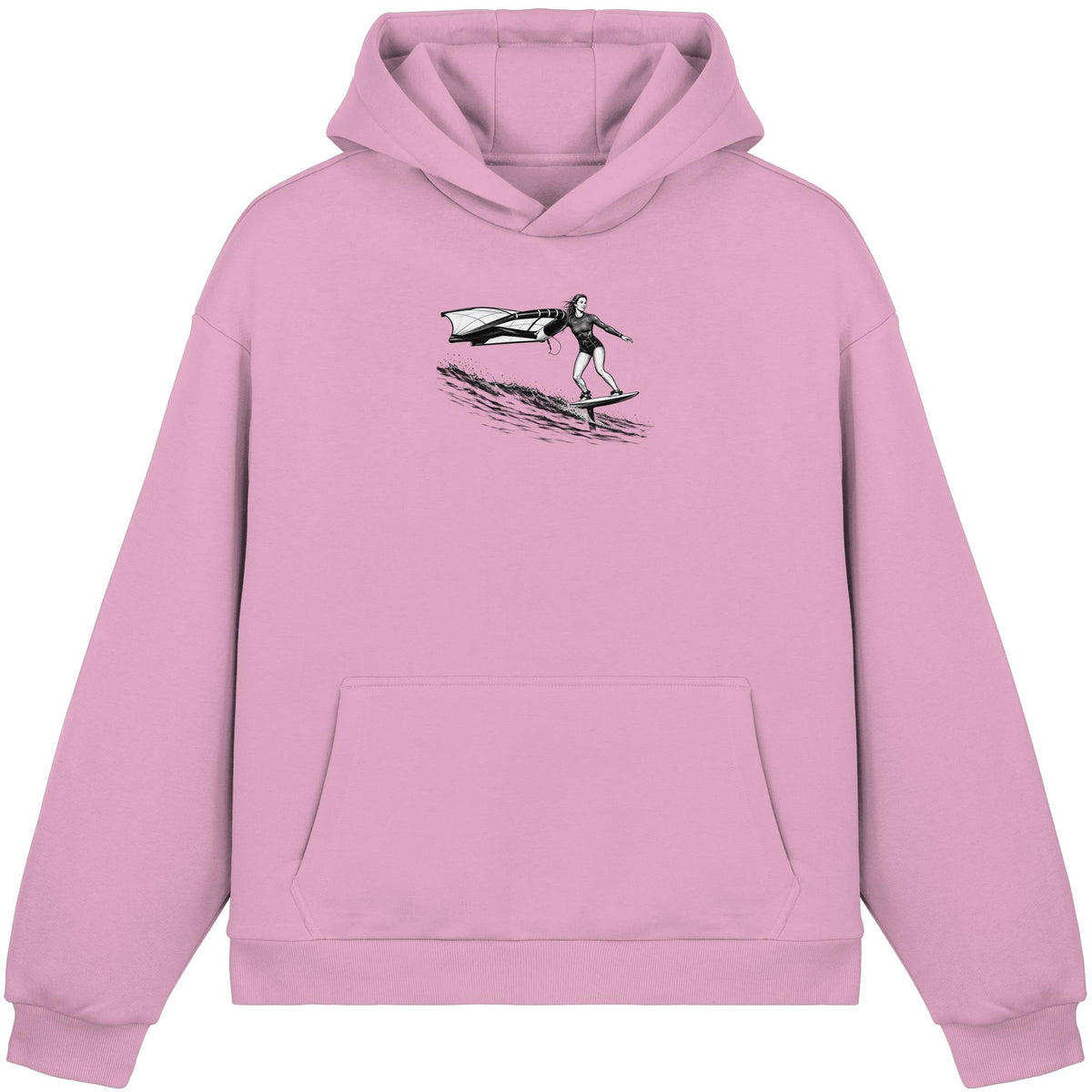 Wingfoil Wave - Fluffy Boxcut Hoodie