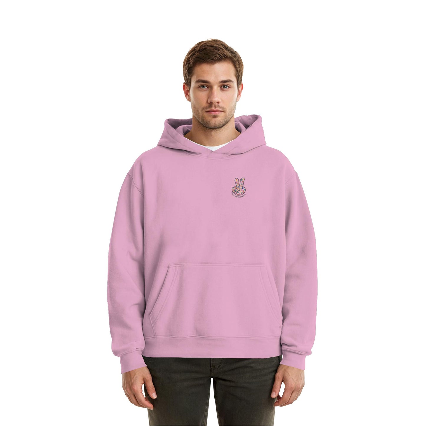 Peace. Waves. Sunsets. - Fluffy Boxcut Hoodie