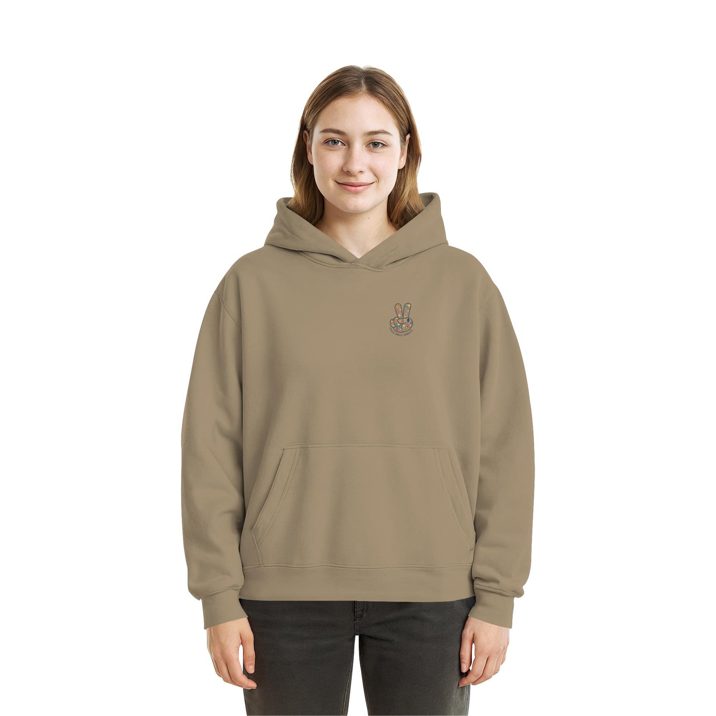 Peace. Waves. Sunsets. - Fluffy Boxcut Hoodie