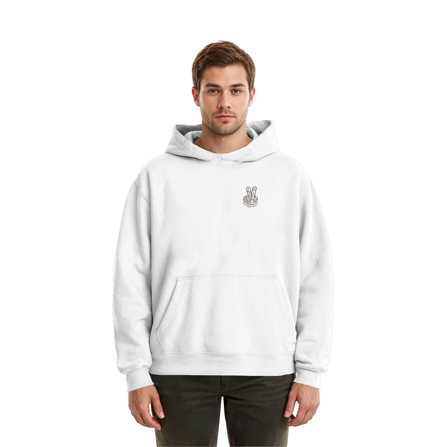 Peace. Waves. Sunsets. - Fluffy Boxcut Hoodie