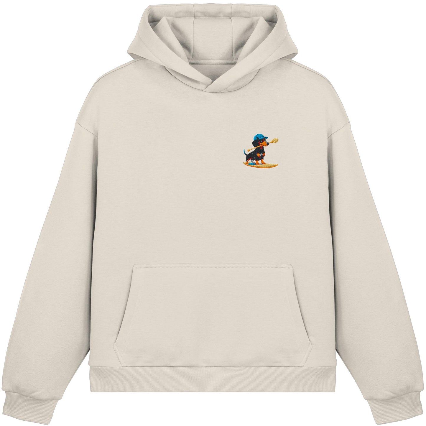 SUP-Sausage- Hol Stöckchen Bro! - Fluffy Boxcut Hoodie