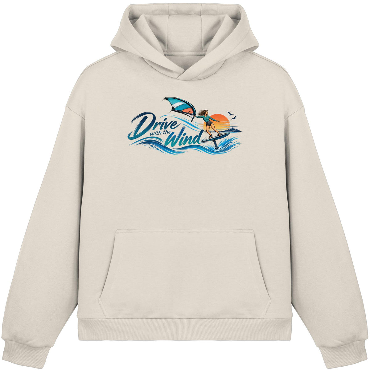 Wing-Drive With The Wind Kopie - Fluffy Boxcut Hoodie