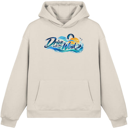 Kite-Drive With The Wind - Fluffy Boxcut Hoodie