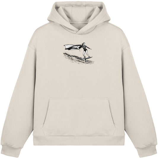 Wingfoil Wave - Fluffy Boxcut Hoodie