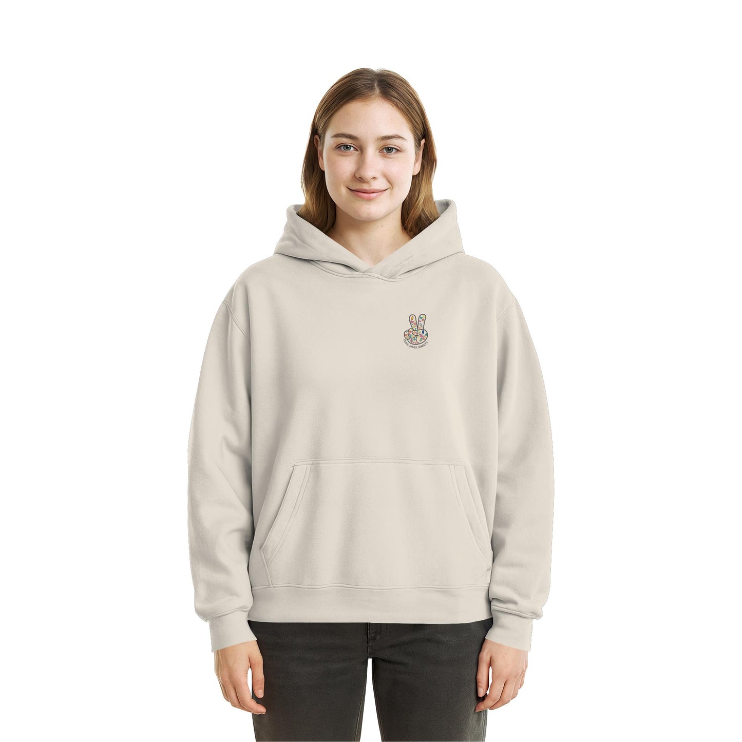 Peace. Waves. Sunsets. - Fluffy Boxcut Hoodie