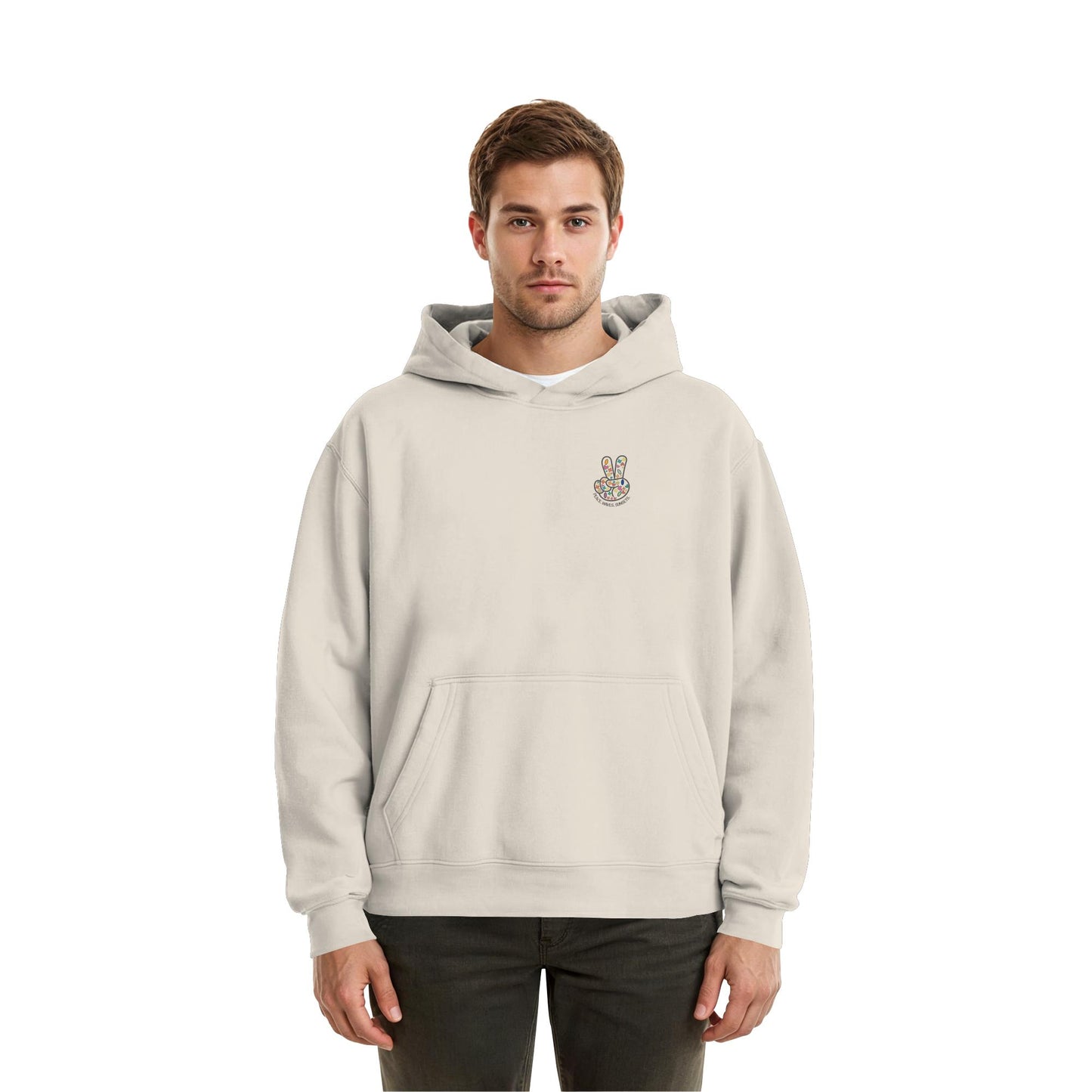 Peace. Waves. Sunsets. - Fluffy Boxcut Hoodie