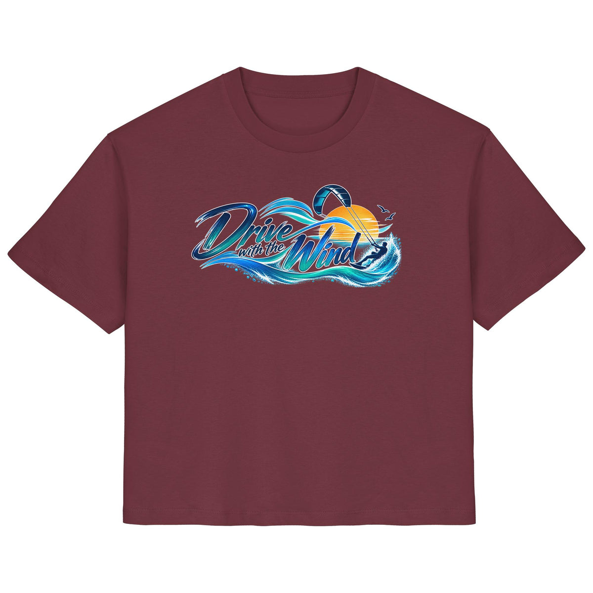 Kite-Drive With The Wind - Ladies Organic Shirt
