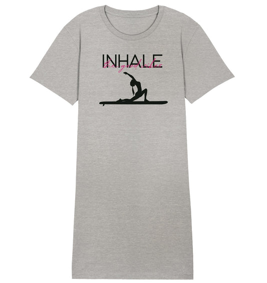 SUP Yoga-INHALE the good vibes - Ladies Organic Shirt Dress