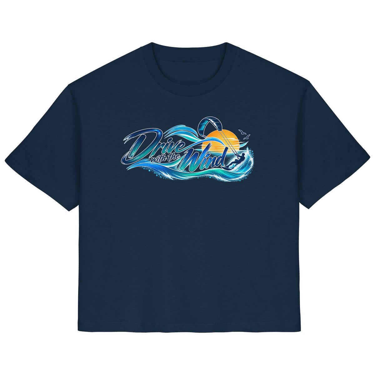 Kite-Drive With The Wind - Ladies Organic Shirt