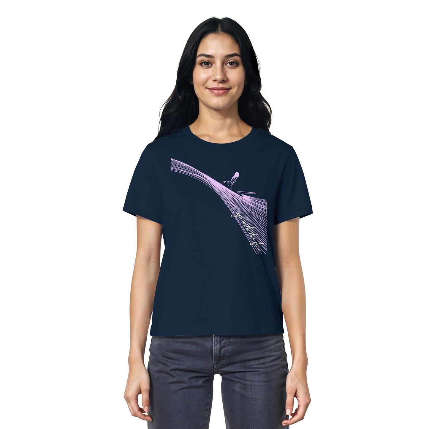 Surfgirl-go withe flow - Ladies Organic Shirt