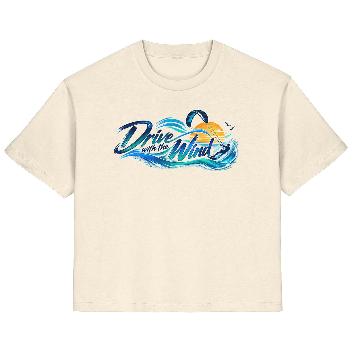 Kite-Drive With The Wind - Ladies Organic Shirt