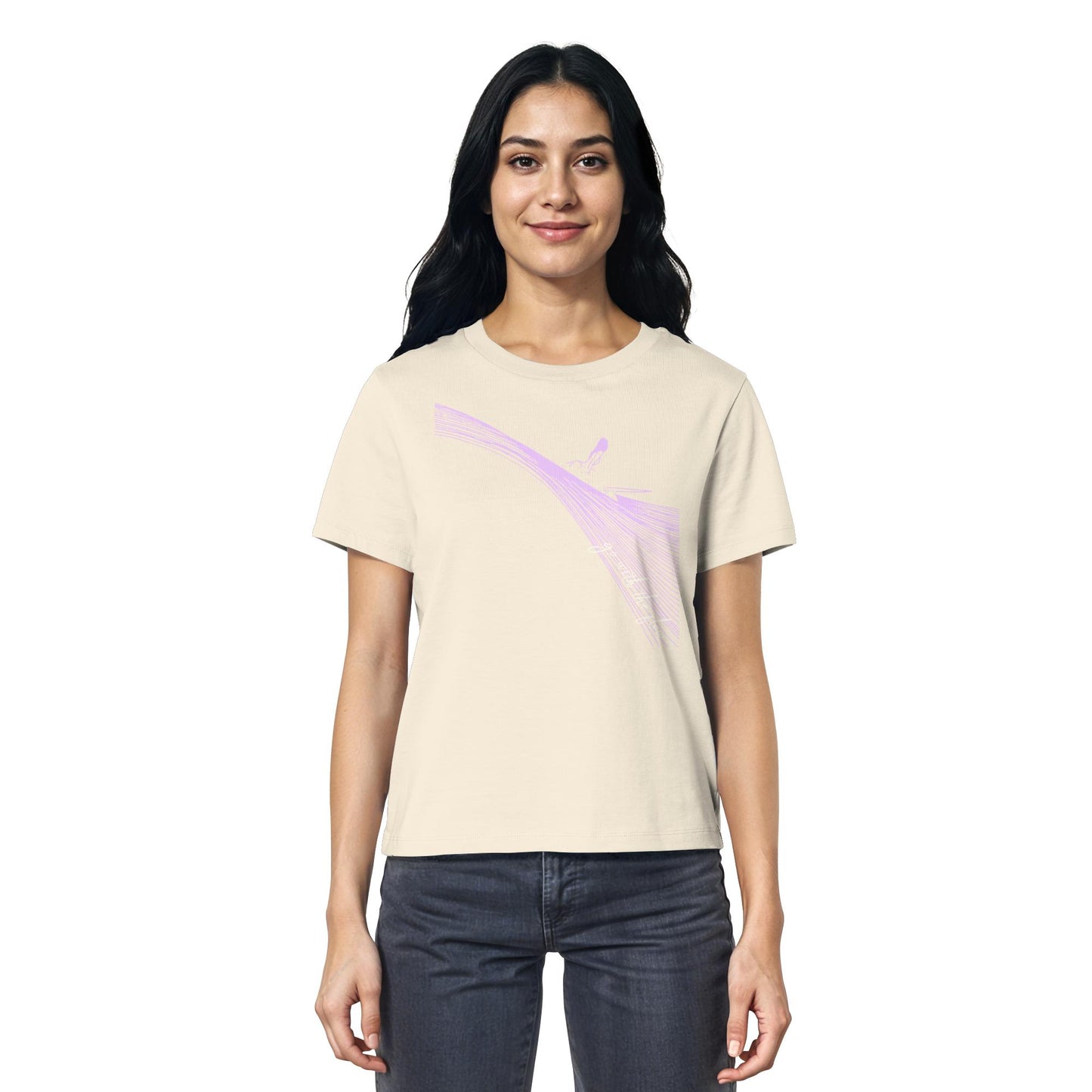 Surfgirl-go withe flow - Ladies Organic Shirt