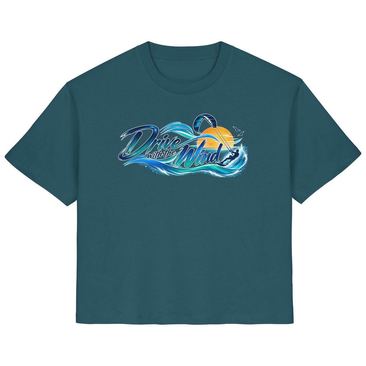 Kite-Drive With The Wind - Ladies Organic Shirt