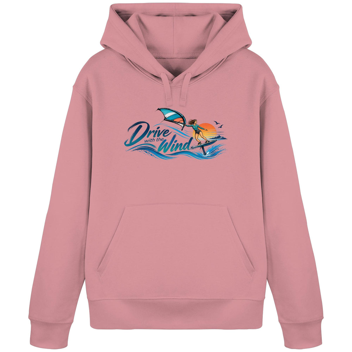 Wing-Drive With The Wind Kopie - Organic Basic Hoodie