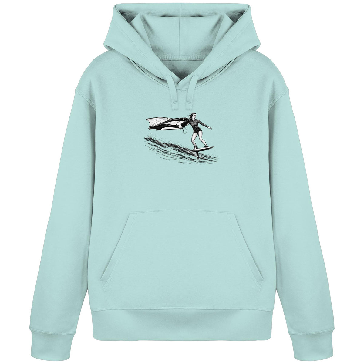 Wingfoil Wave - Organic Basic Hoodie