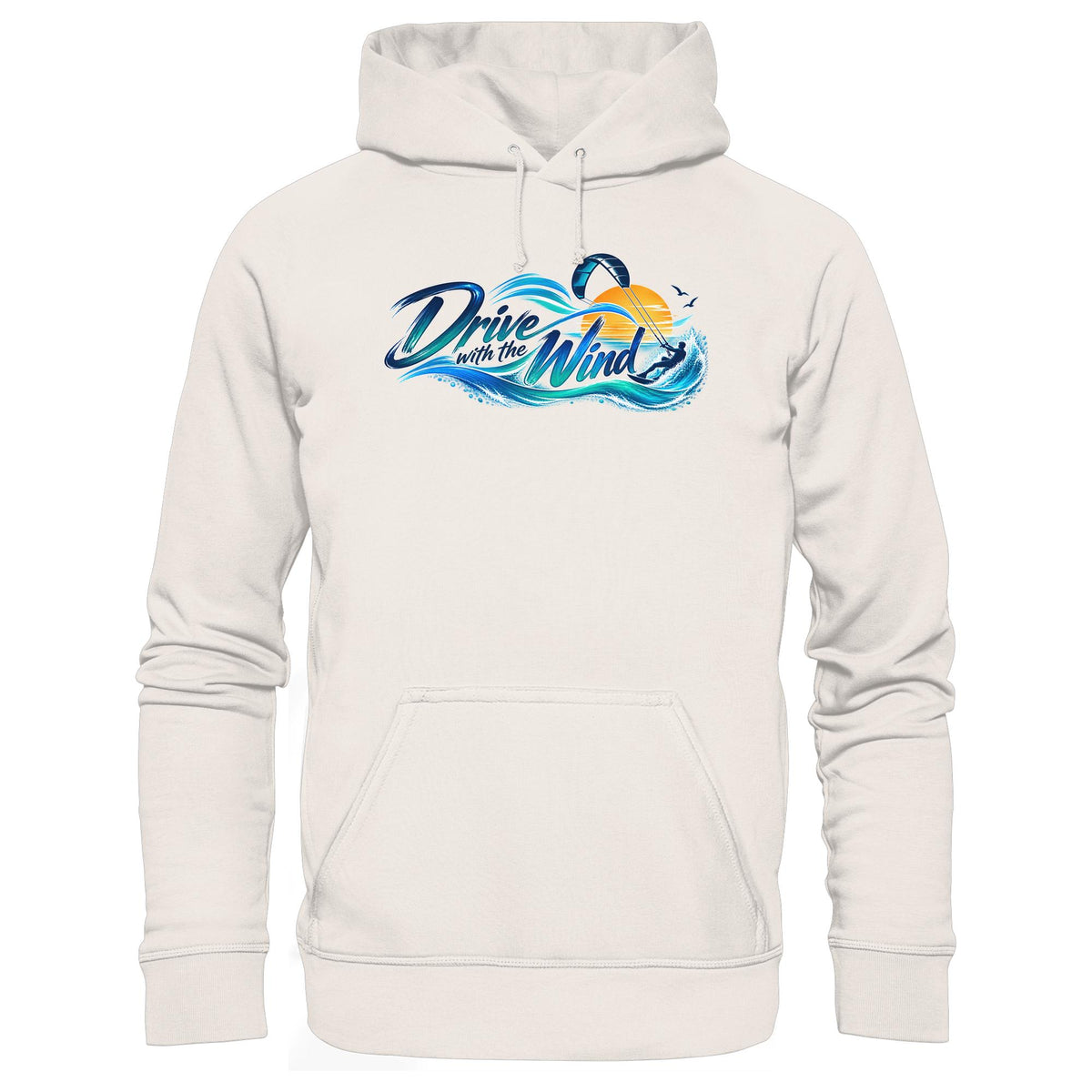 Kite-Drive With The Wind - Organic Basic Hoodie