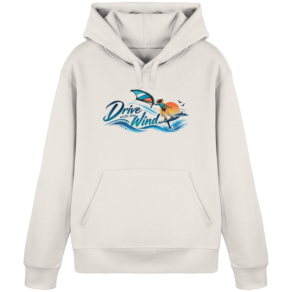 Wing-Drive With The Wind Kopie - Organic Basic Hoodie