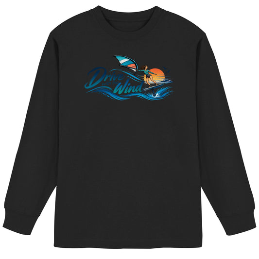 Wing-Drive With The Wind Kopie - Organic Heavy Oversized Longsleeve T-Shirt