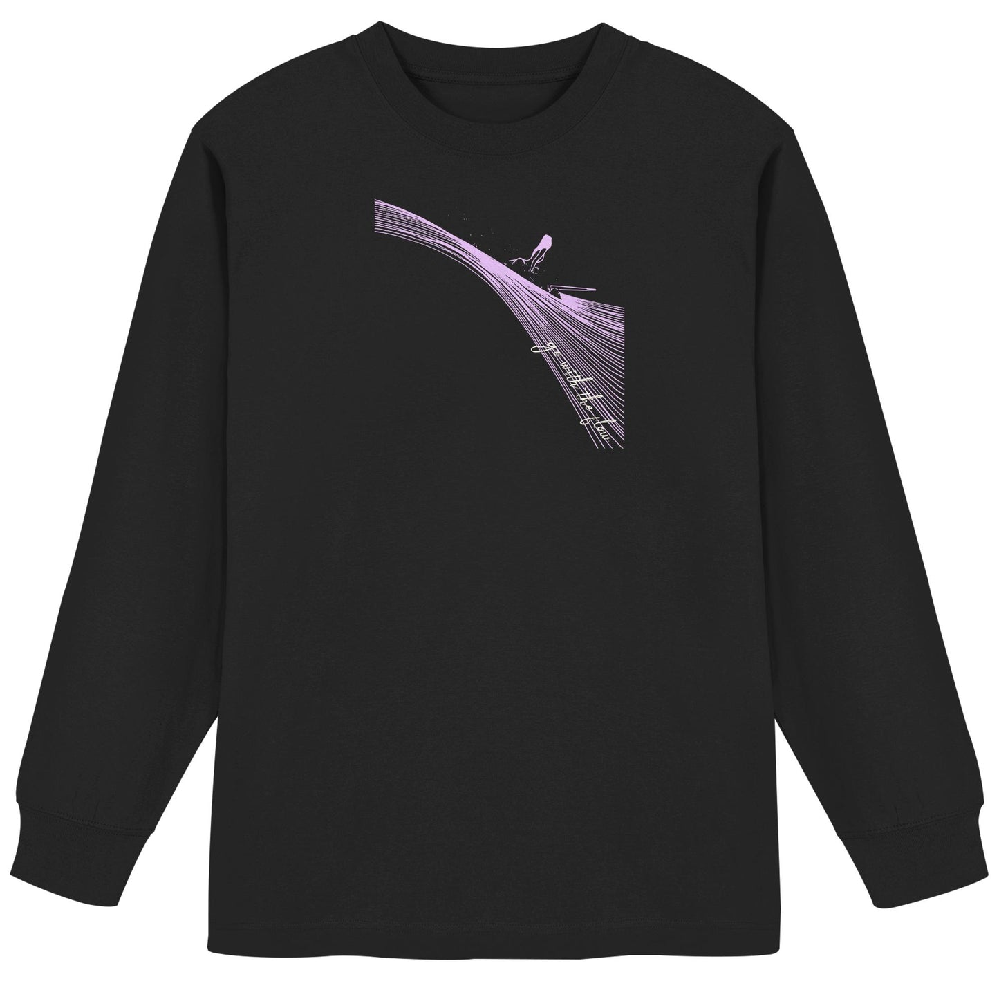Surfgirl-go withe flow - Organic Heavy Oversized Longsleeve T-Shirt