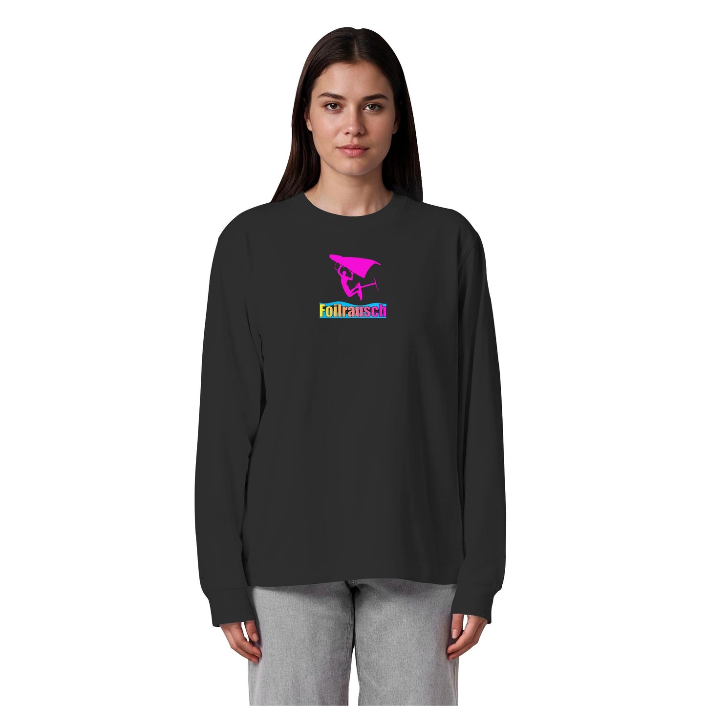 Flying Pilot-Foilrausch - Organic Heavy Oversized Longsleeve T-Shirt