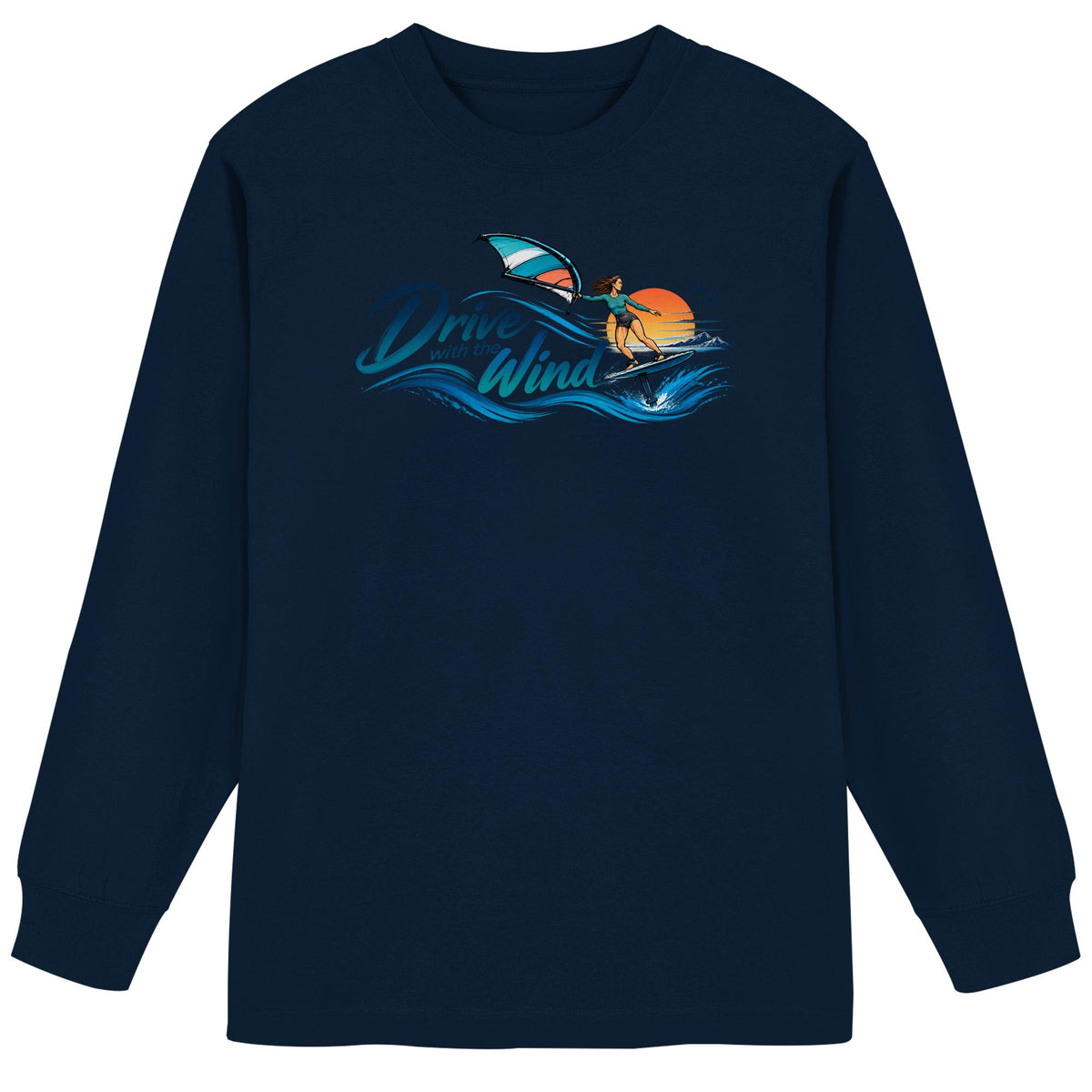 Wing-Drive With The Wind Kopie - Organic Heavy Oversized Longsleeve T-Shirt