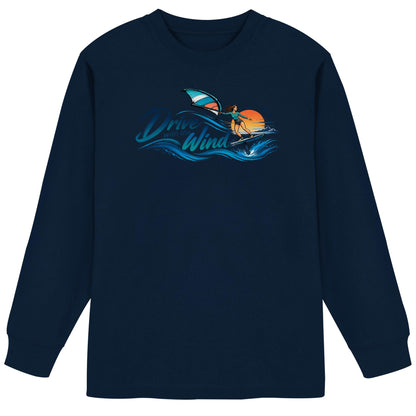Wing-Drive With The Wind Kopie - Organic Heavy Oversized Longsleeve T-Shirt