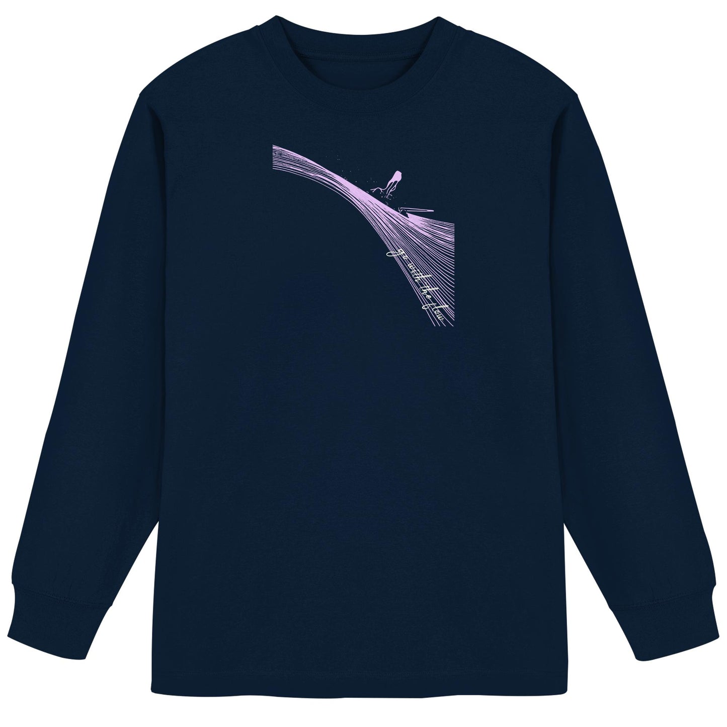 Surfgirl-go withe flow - Organic Heavy Oversized Longsleeve T-Shirt