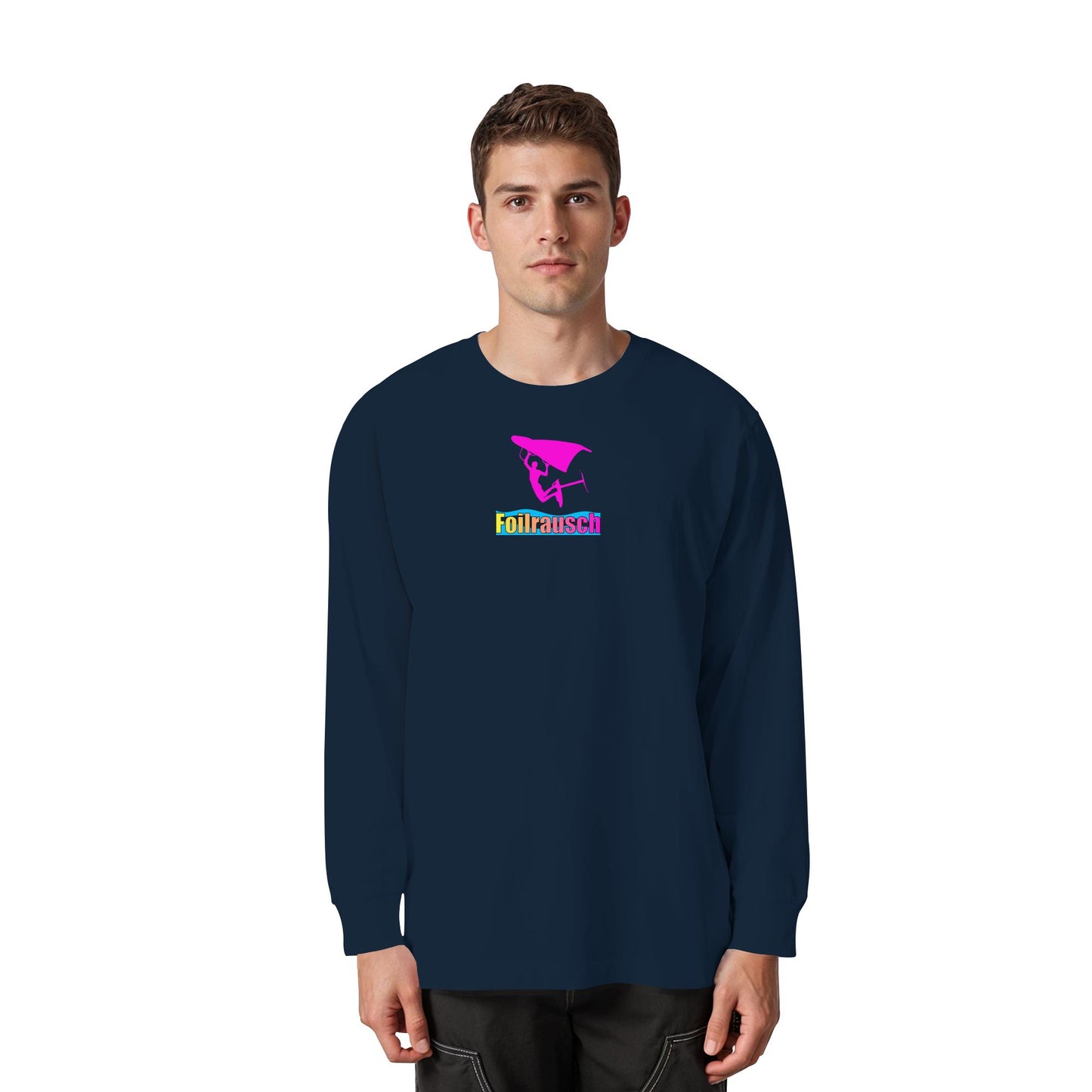 Flying Pilot-Foilrausch - Organic Heavy Oversized Longsleeve T-Shirt