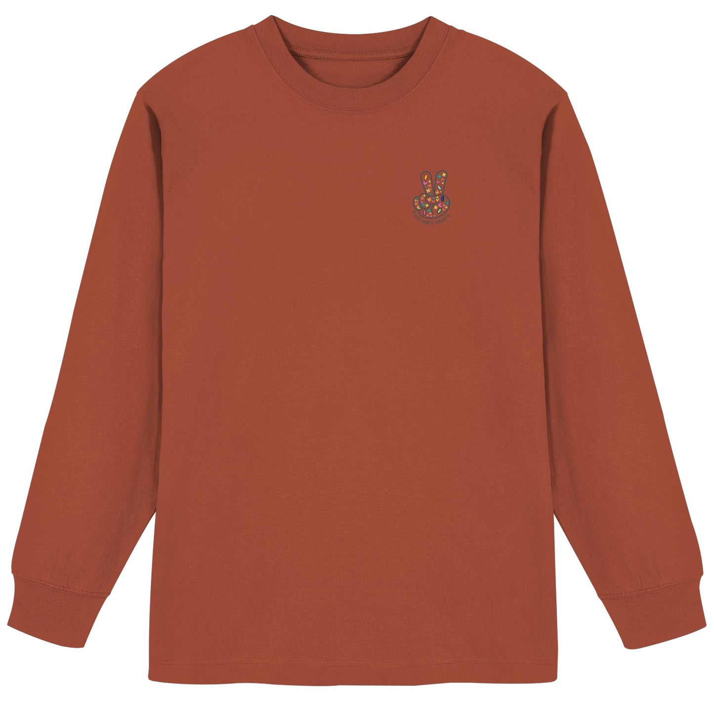 Peace. Waves. Sunsets. - Organic Heavy Oversized Longsleeve T-Shirt