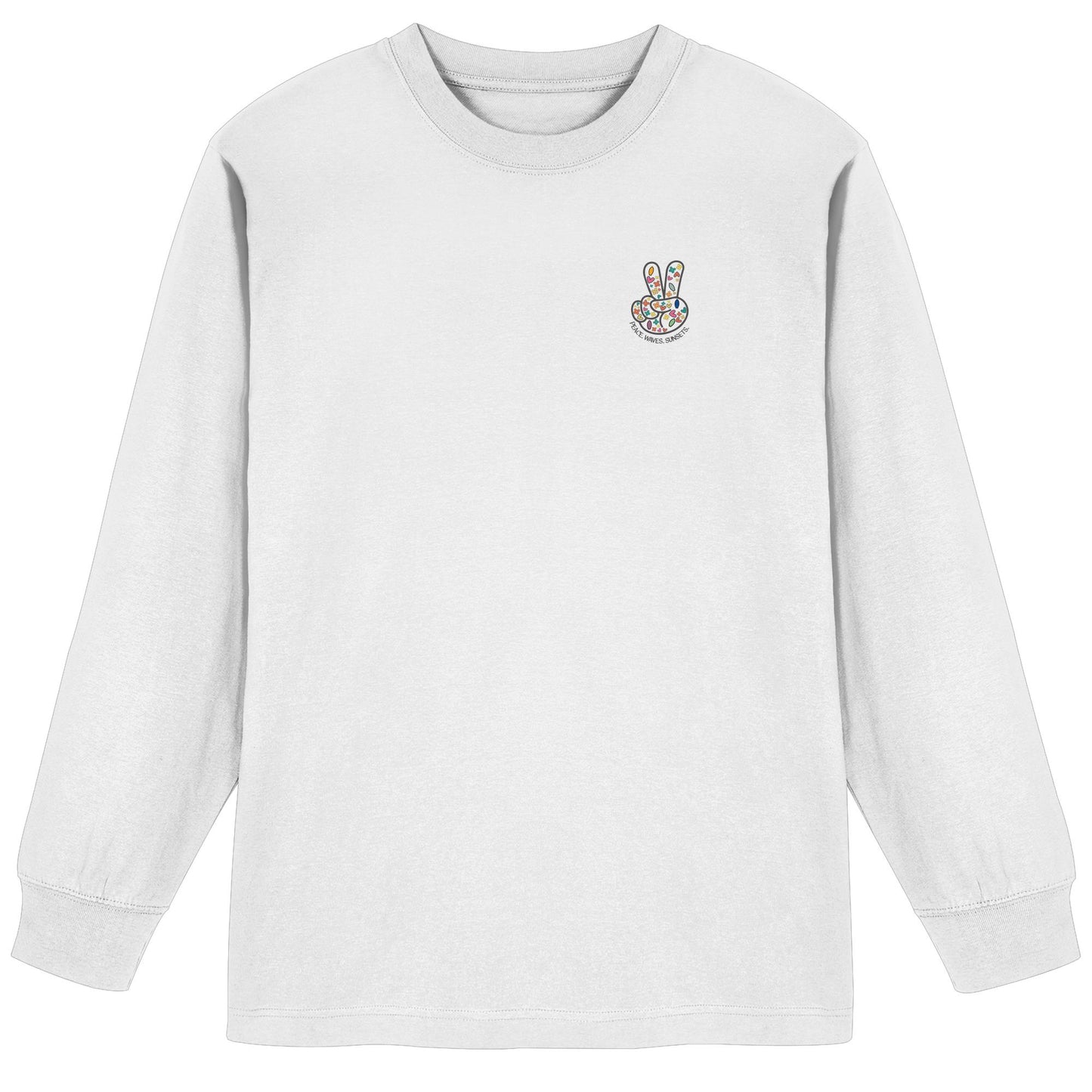 Peace. Waves. Sunsets. - Organic Heavy Oversized Longsleeve T-Shirt