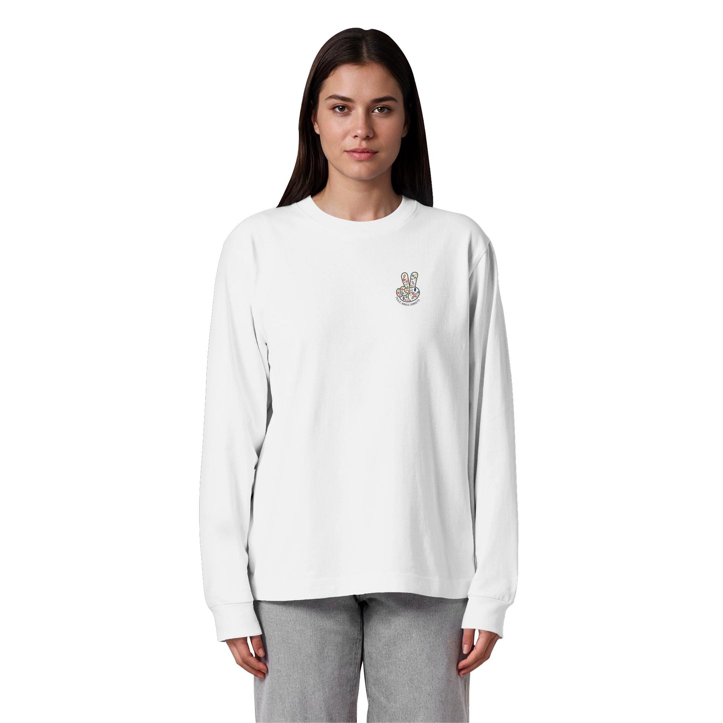 Peace. Waves. Sunsets. - Organic Heavy Oversized Longsleeve T-Shirt