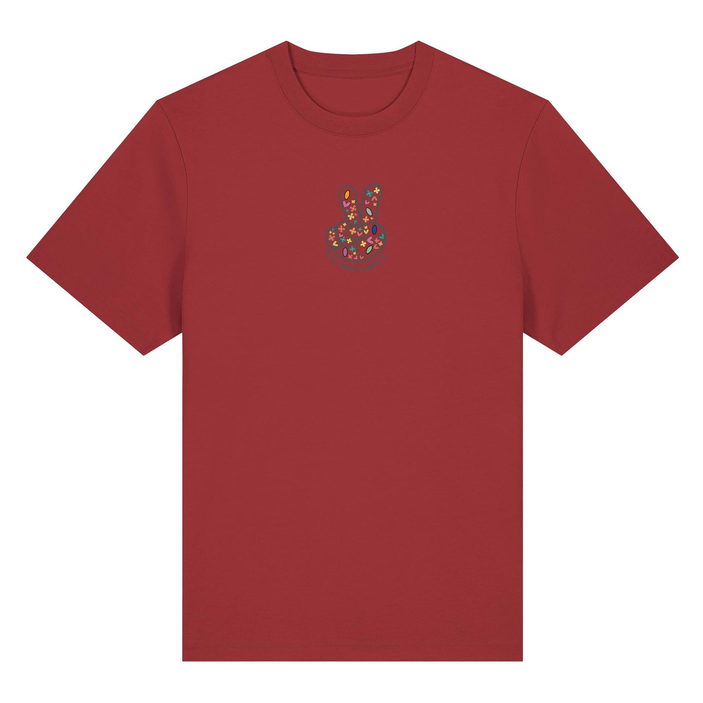 Peace. Waves. Sunsets. Frontdesign only - Organic Heavy T-Shirt