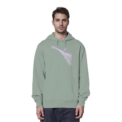 Surfgirl-go withe flow - Organic Hoodie
