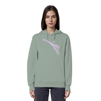 Surfgirl-go withe flow - Organic Hoodie