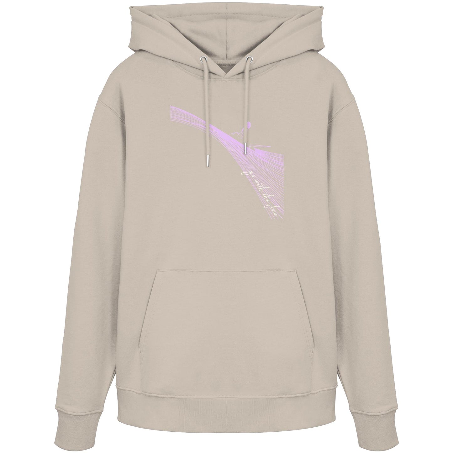 Surfgirl-go withe flow - Organic Hoodie
