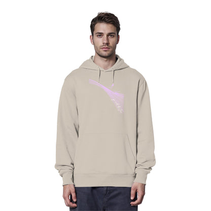 Surfgirl-go withe flow - Organic Hoodie