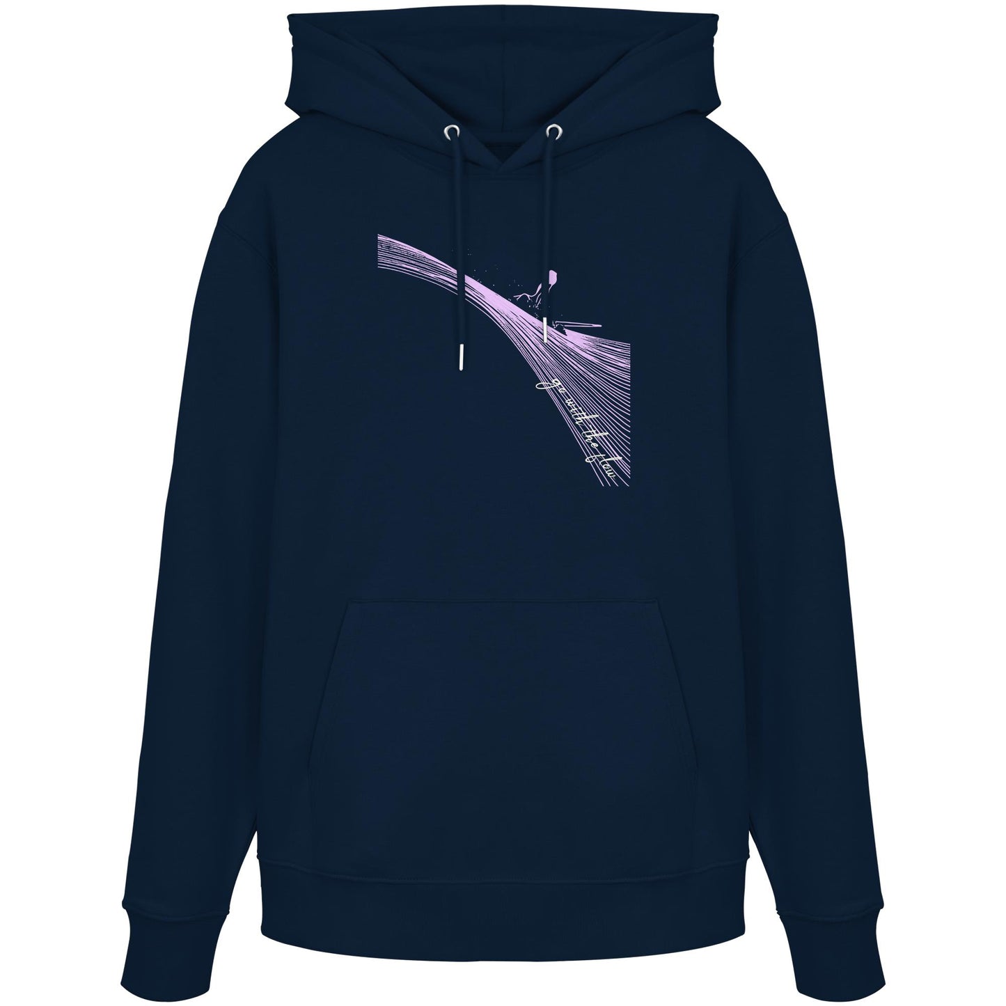 Surfgirl-go withe flow - Organic Hoodie