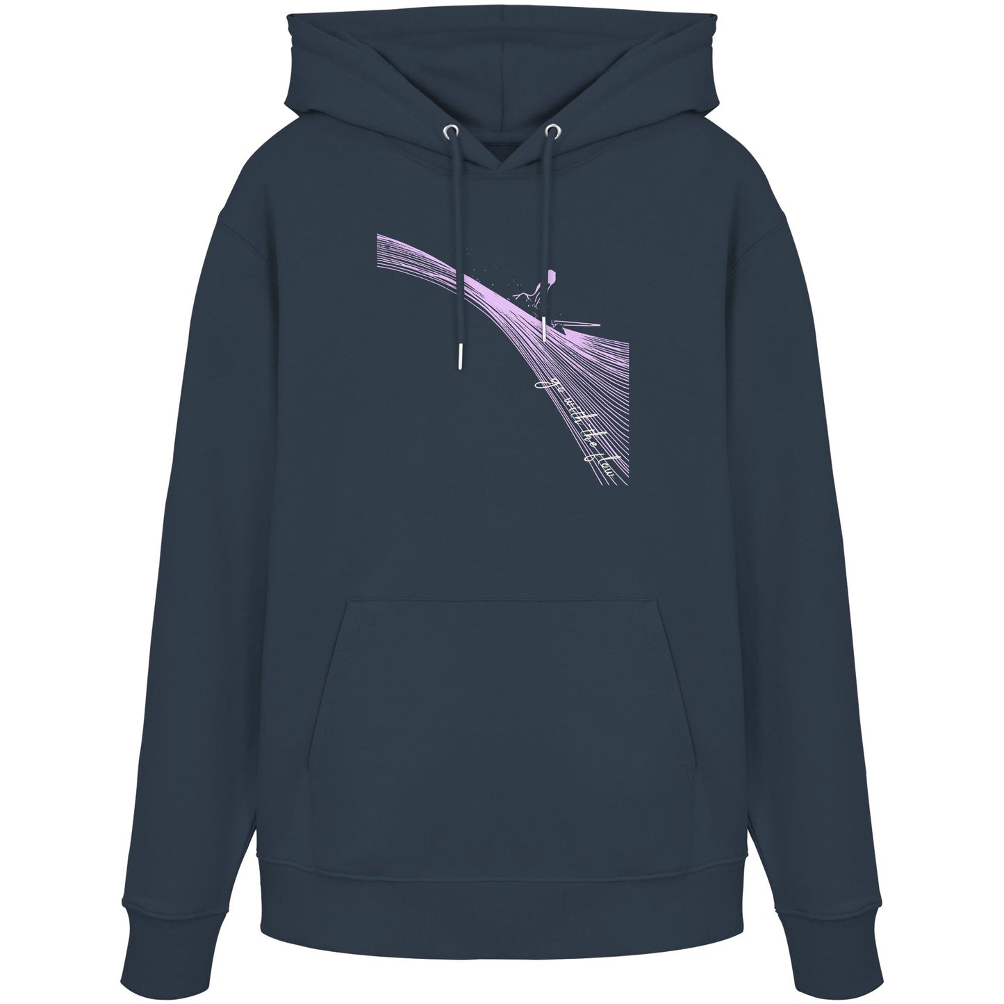 Surfgirl-go withe flow - Organic Hoodie