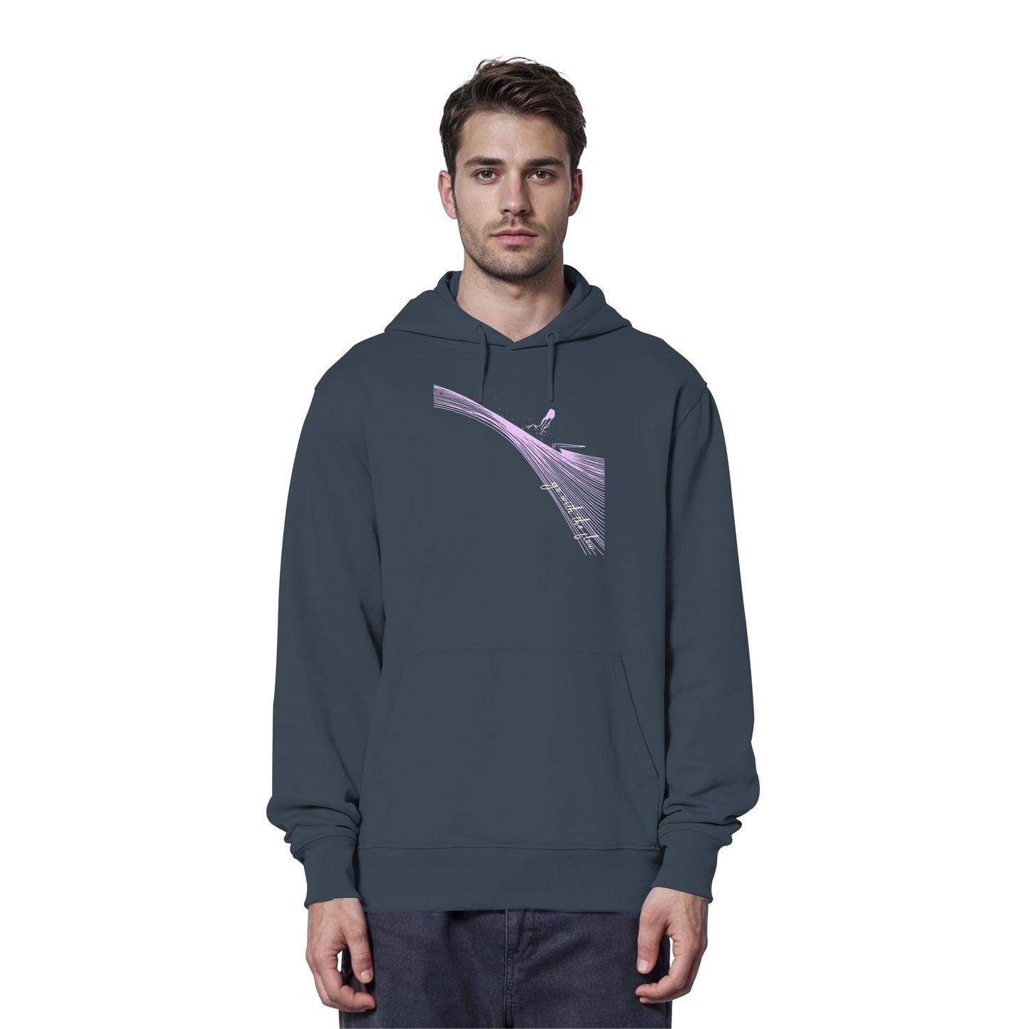 Surfgirl-go withe flow - Organic Hoodie