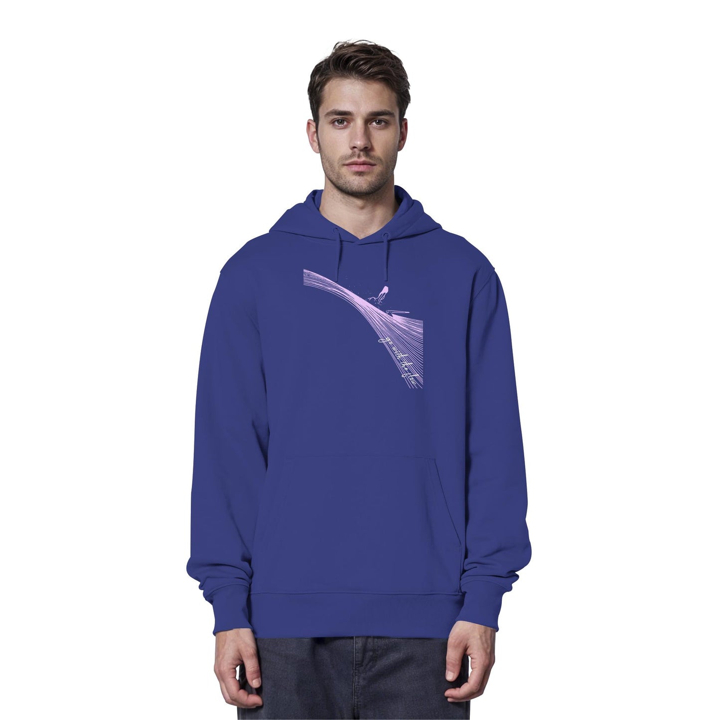 Surfgirl-go withe flow - Organic Hoodie
