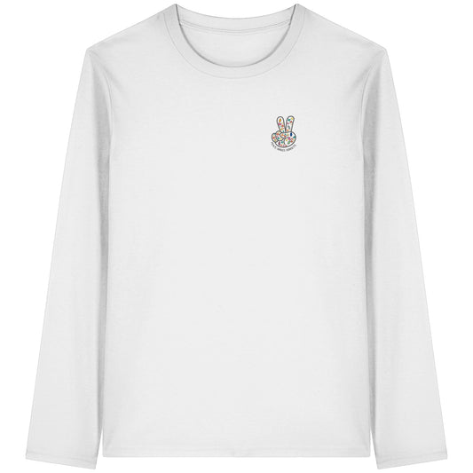 Peace. Waves. Sunsets. Frontdesign only - Organic Longsleeve T-Shirt