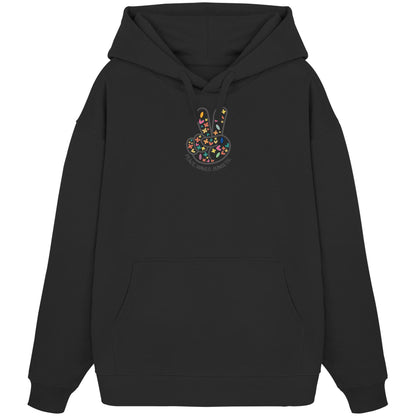 Peace. Waves. Sunsets. Frontdesign only - Organic Oversize Hoodie