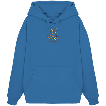 Peace. Waves. Sunsets. Frontdesign only - Organic Oversize Hoodie