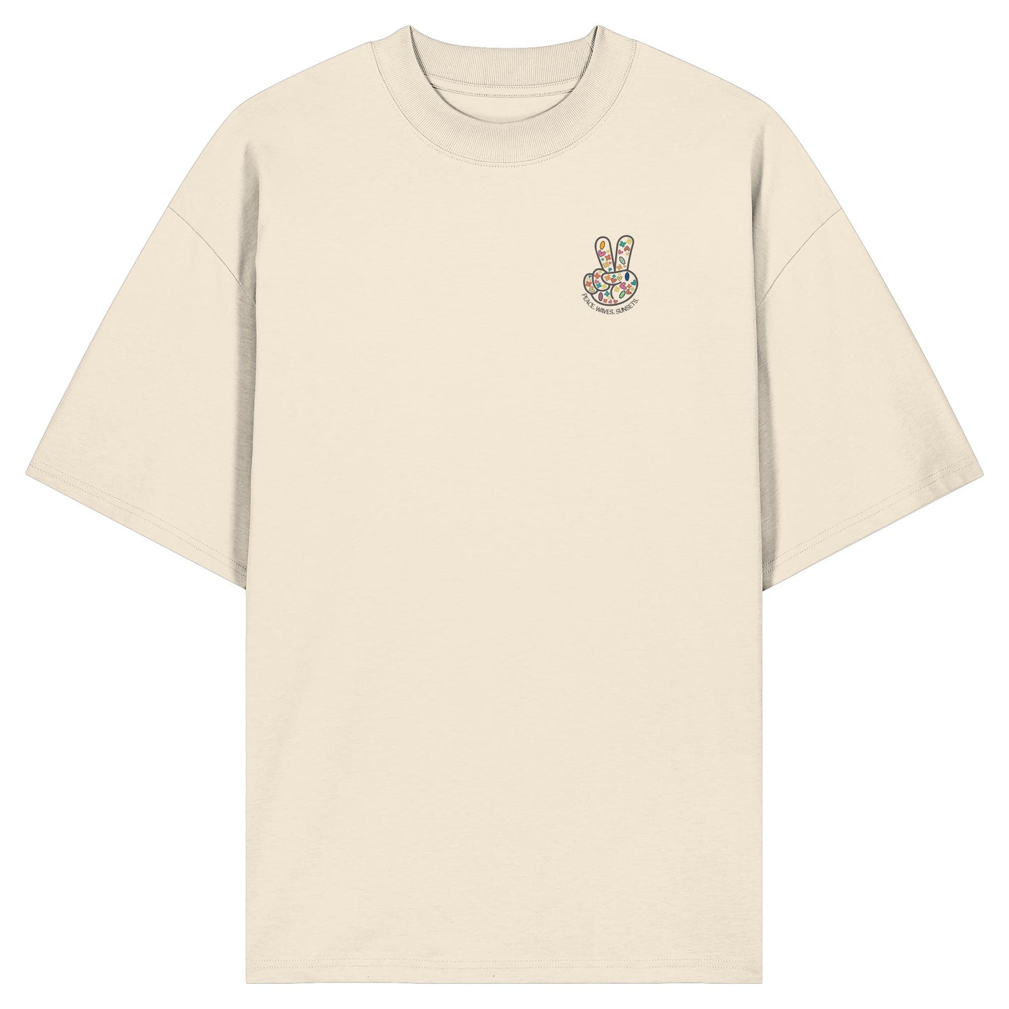 Peace. Waves. Sunsets. - Organic Oversize Shirt
