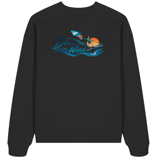 Wing-Drive With The Wind Kopie - Organic Oversize Sweatshirt